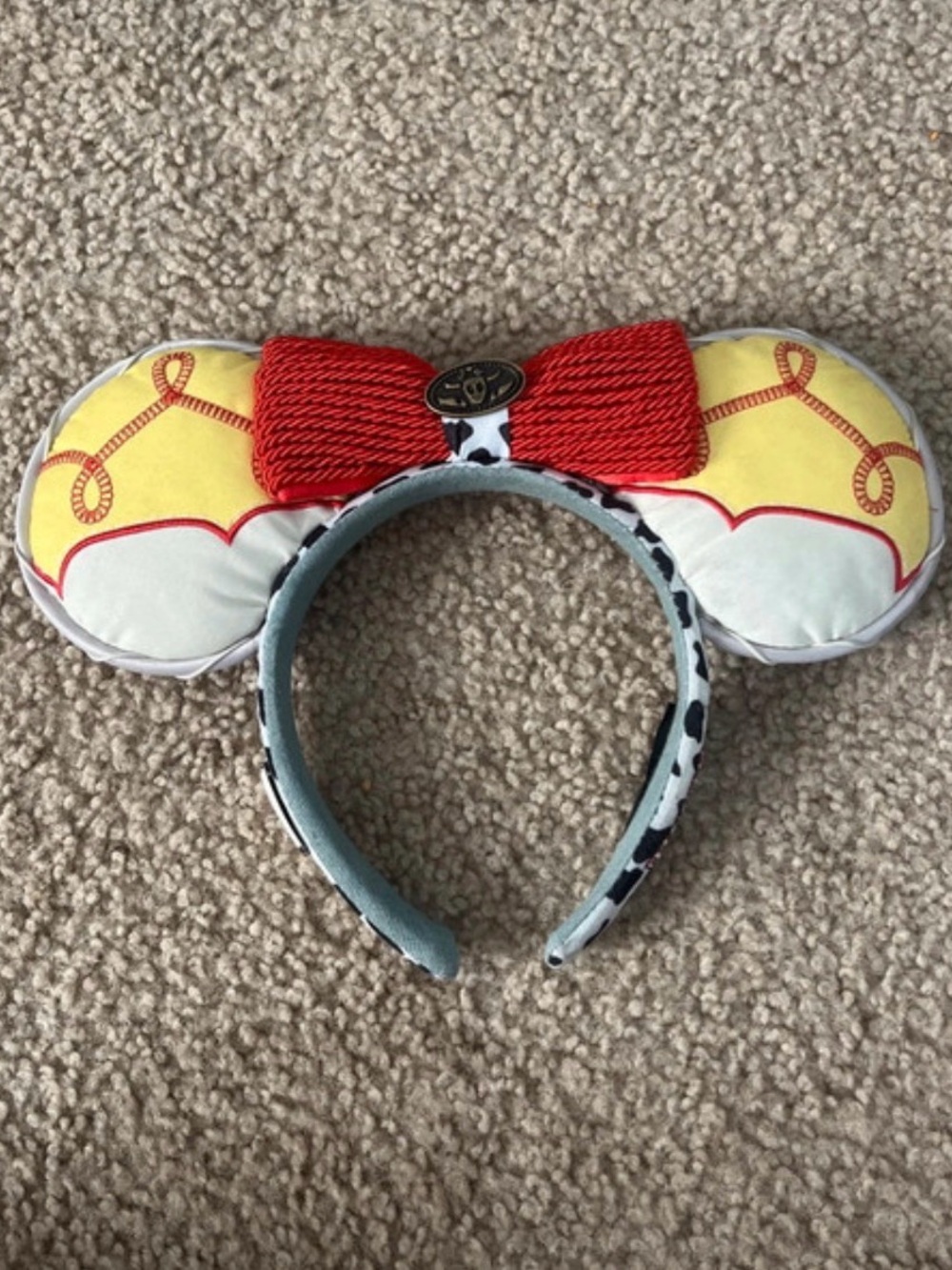 Disney Minnie Mouse Jessie-Inspired Ear Headband - Red, Yellow, White, Black